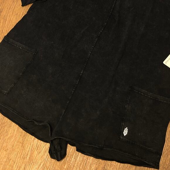 Free People Movement Hot Shot Tee Romper in Black Size XL - Picture 6 of 14